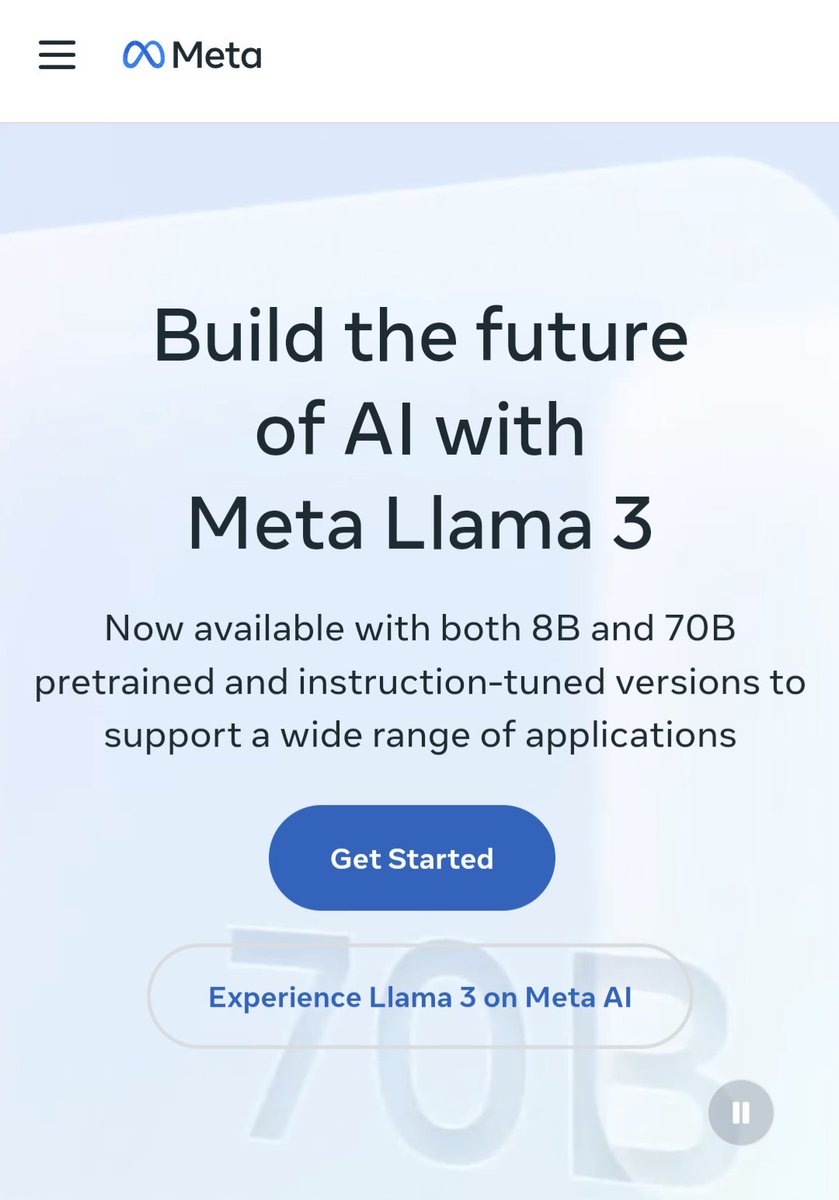 Meta just released their latest, state of the art, open source AI large language models, Llama3! meta.ai/?utm_source=ll…