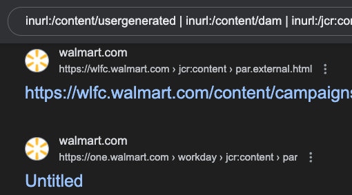 TakSec's tweet photo. Google Dork - Adobe Experience Manager (AEM) 🔍

inurl:/content/usergenerated | inurl:/content/dam | inurl:/jcr:content | inurl:/libs/granite | inurl:/etc/clientlibs | inurl:/content/geometrixx | inurl:/bin/wcm | inurl:/crx/de site:example[.]com https://t.co/K3R6TYYifL