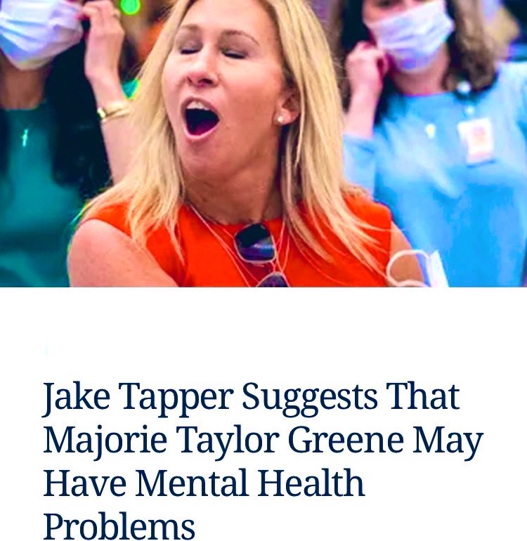 @RepMTG I’m no mental health clinician, but Jake may be on to something.