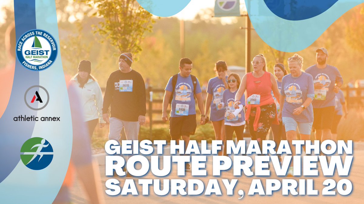 Join Fishers Running Club and @AthleticAnnex this SATURDAY to preview Geist Half Marathon race series routes! Beginning at 8 a.m., please arrive at Geist Waterfront Park (10811 Olio Road) a few minutes early to park and hear any announcements. #SeeYouThere! ⭐ 🎽