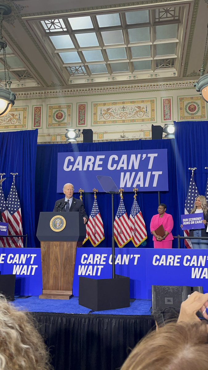 @aijenpoo @HillaryHolley4 President Biden! @POTUS celebrated #CareWorkerRecognitionMonth, spoke about the presence of care in all our lives, and his commitment to making care accessible and improving conditions for care workers.