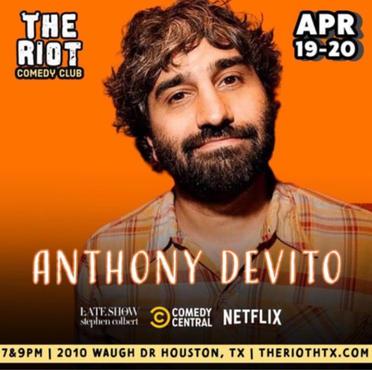 Houston! I’m coming back to Riot Comedy Club this weekend. Grab tickets in my bio! Tell Sengun!
