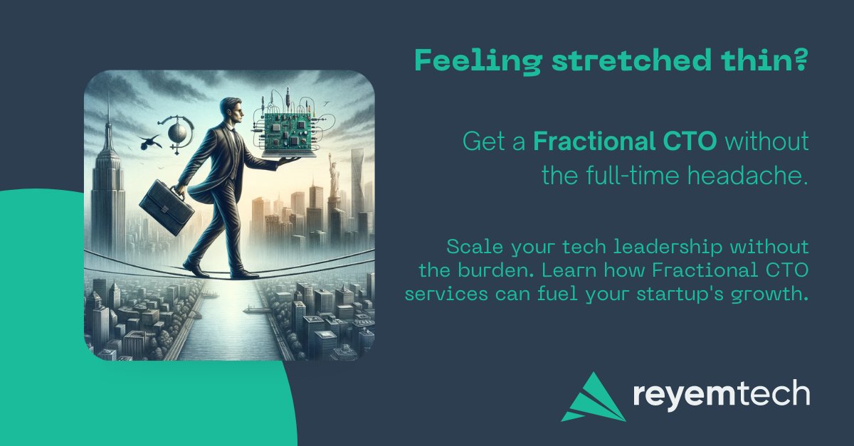 Tightrope Walk? Get a Fractional CTO!

Running a startup? Business, marketing, fundraising...it's a juggling act! Feeling lost on tech?

Fractional CTOs provide expert tech leadership, without the full-time burden.

Focus on your vision, we'll handle the tech.

#FractionalCTO