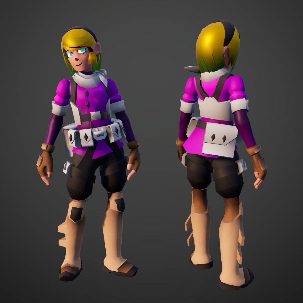 Here a uniform skin for Temple!

The rest of my work:
peterlantz3d.wordpress.com/3d-art/
#portfolio #3dart #gamedevelopment