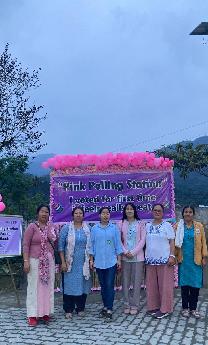 #Kradaadi district of Arunachal Pradesh is fully ready for poll with its Pink and model polling stations.

#ChunavKaParv #DeshKaGarv #ECI 
#NoVoterTobeleftBehind 

<a href="/ECISVEEP/">Election Commission of India</a> <a href="/SpokespersonECI/">Spokesperson ECI</a> <a href="/ceoarunachal/">Chief Electoral Officer Arunachal Pradesh</a>
