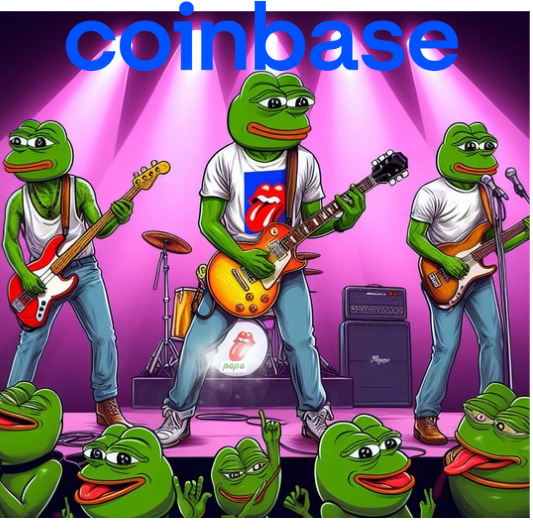 PEPES0UP's tweet photo. "Looks like $WIF just scored the opening act gig for #Pepe on Coinbase Exchange!
๐ธ๐ Who knew crypto exchanges were hosting their own concerts?
Let's rock the charts together! ๐ถ๐ธ #CryptoConcert #CoinbaseListing"
$PEPE IS COMING TO @COINBASE ๐ธ๐ค๐ธ๐
WE ARE THE F*KING STONES https://t.co/Zn0qWOWKvR