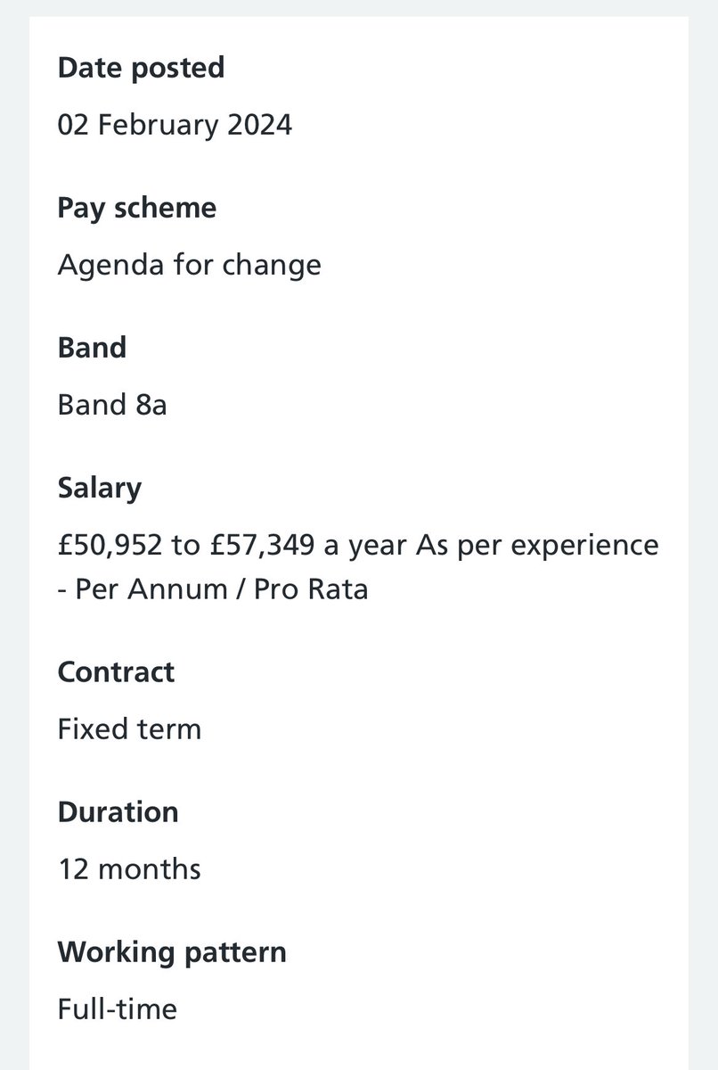 A job description any cardiology trainee would die for With about £10K extra pay And about 10hrs less per week And no experience required And only open to those with no medical degree (PAs) I’m convinced we are living in some weird alternate reality. No other explanation.