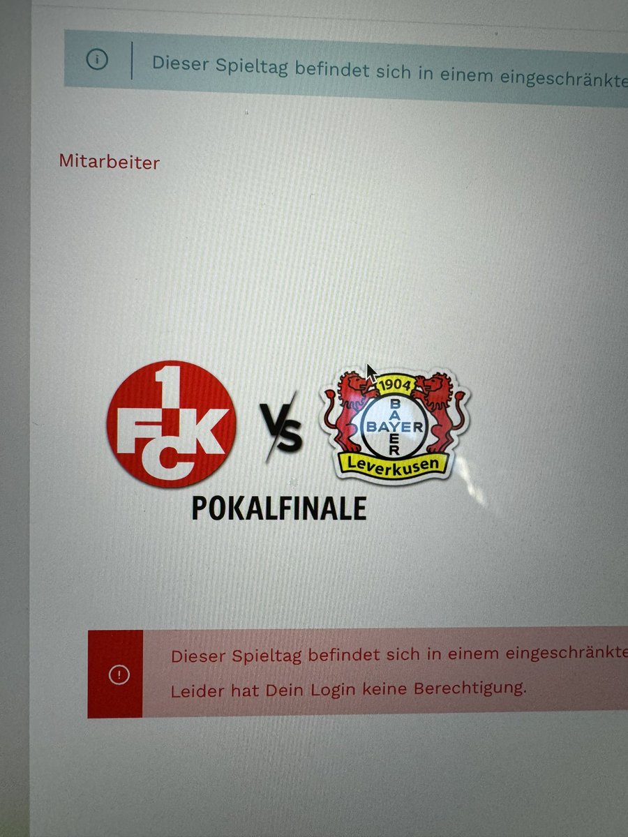 Aktuell bestellen wohl die Mitarbeiter #betze #FCKB04