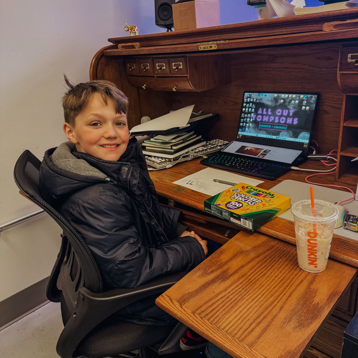 Logan LOVES the warehouse & loves to help out. He's gotta earn those Nikes!⁠
⁠
#entrepreneurlife #businessowner #onlinebusiness #ecommerce #affiliatemarketing #ecommercebusiness