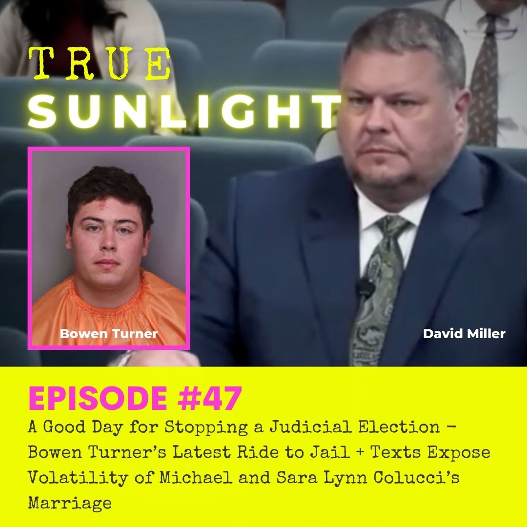 What a week for us at #TrueSunlight ! @MandyMatney & I delve into the decision by prosecutor David Miller to withdraw his candidacy for judgeship. Plus, we continue our deep dive into the Colucci case. Listen to today's episode on your preferred platform: bit.ly/3U5xRsp