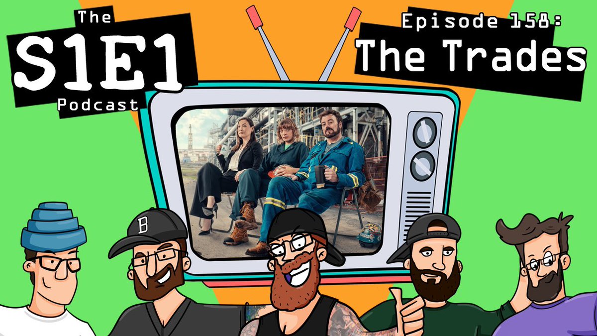 S1E1Pod's tweet photo. New Episode! This week the boys took a look at The Trades. A Canadian sitcom on Crave starring #TomGreen and #RobWells 

#Crave #Canada #TheTrades #TrailerParkBoys #TPBs #SwearNet #S1E1 #Podcast #New https://t.co/las6dEsoNr