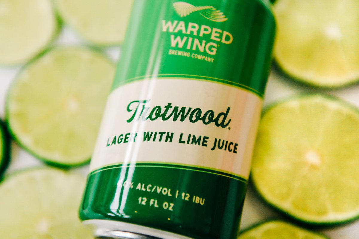 We couldn't ask for a more perfect day to launch the official #beer of #Summer - Trotty Lime! Now available at in all WW Taprooms on tap & in 6pk cans to take adventuring with you all season-long ☀️🍻🤘 #warpedwing #staywarped #trotwoodlime #limelager facebook.com/events/1628146…