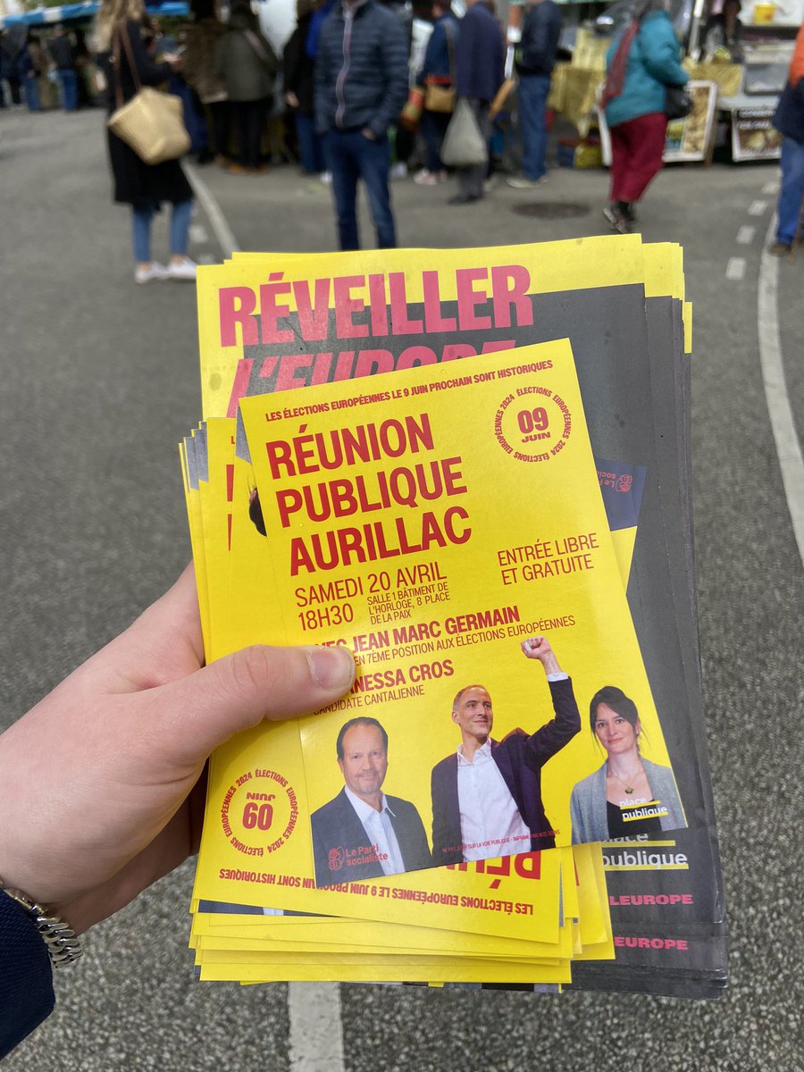Remy_Goubert's tweet photo. 🌹🟡 Quel plaisir de retrouver les amis de Maurs pour un super tractage !

Encore une fois un bon accueil ! ✅

‼️ Rendez-vous ce samedi 20 avril à 18h30 salle 1 bâtiment de l’horloge pour notre réunion publique !

@ps_cantal @placepublique_ @partisocialiste @VanessaCros https://t.co/w640IcGQXv