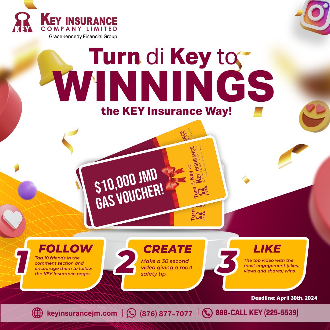 imwithkey's tweet image. April is the month of convenience! Enter to win a $10K gas voucher! 

Disclaimer: ONLY Facebook and Instagram followers are eligible to enter and submit your video via message!

#KeyInsurance #ThePeoplesInsurer for Economical Insurance Solutions

#TurndiKEY #giveaway #TurndiKEY24