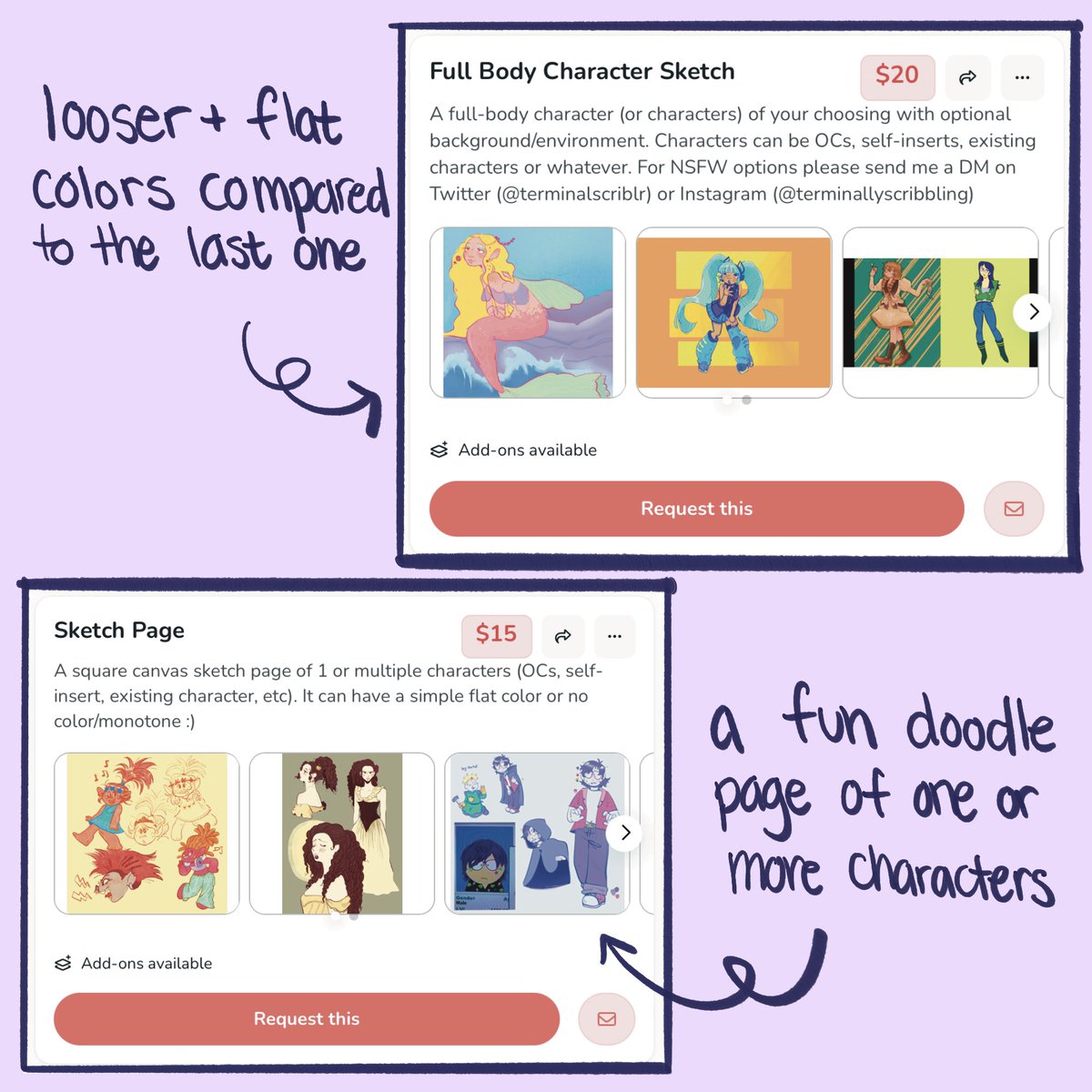 hai friends!! some info about my c0mmissi0ns rn :) plz share if u can. thank u <33 