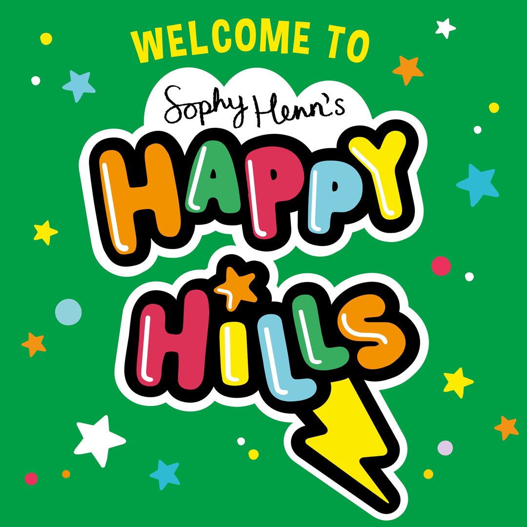 ⭐️WOOOO HOOOOOOOO⭐️ Only one week until we arrive in HAPPY HILLS… Amazon – amzn.to/3GP6CfH Waterstones – bit.ly/46QdWSC Bookshop.org – bit.ly/3uGAkQY