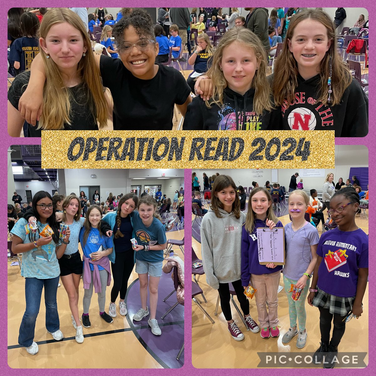 We are so proud of our Operation Read teams for working hard and competing today! Growing readers @BVHawksBPS @BellevueSchools #HawkPride