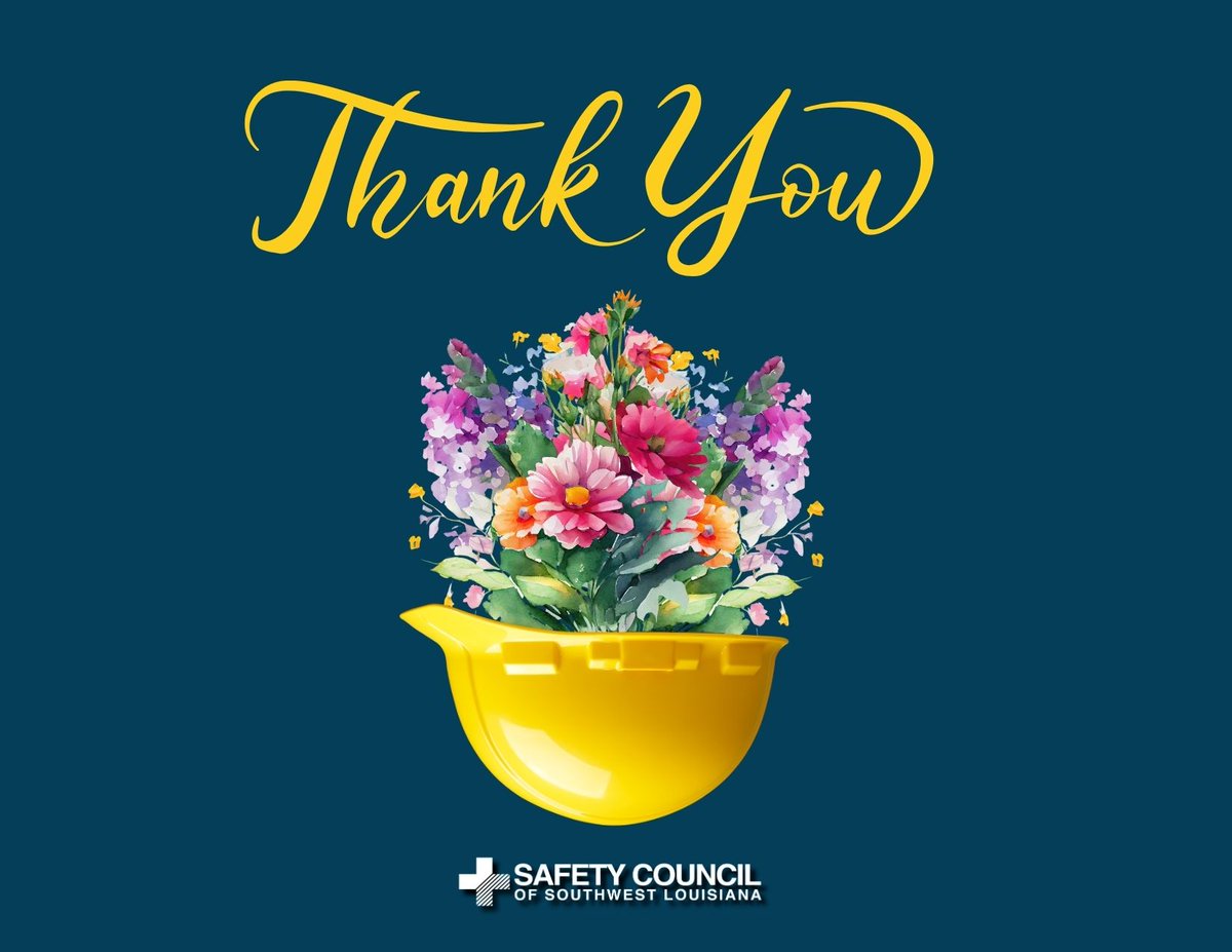 Customer Appreciation Day! 🎉

Thank you for choosing the Safety Council of Southwest Louisiana for your training needs. Your commitment to safety fuels our mission to keep workplaces secure and lives protected.

#SafetyFirstAlways #CustomerAppreciationDay #ThankYou