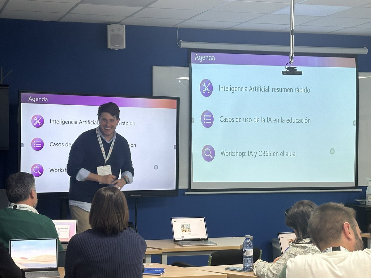 isalr8's tweet photo. EMPEZAMOS… TALLER 2: “ la transformación de la educación con la llegada de la inteligencia artificial con COPILOT” #LiderandoMiCentroHaciaElFuturo #JornadaGlobalNET #EnClaveDeTIC @GlobalNET_info @DigitalFactoria https://t.co/xTLTeL8Irl