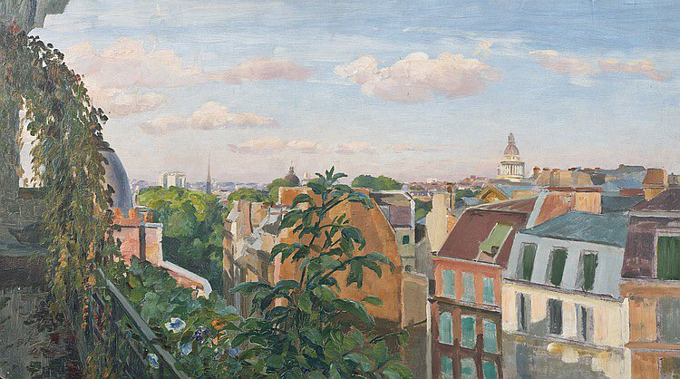 Joseph Marius Avy (1871 - 1939) Toits de Paris