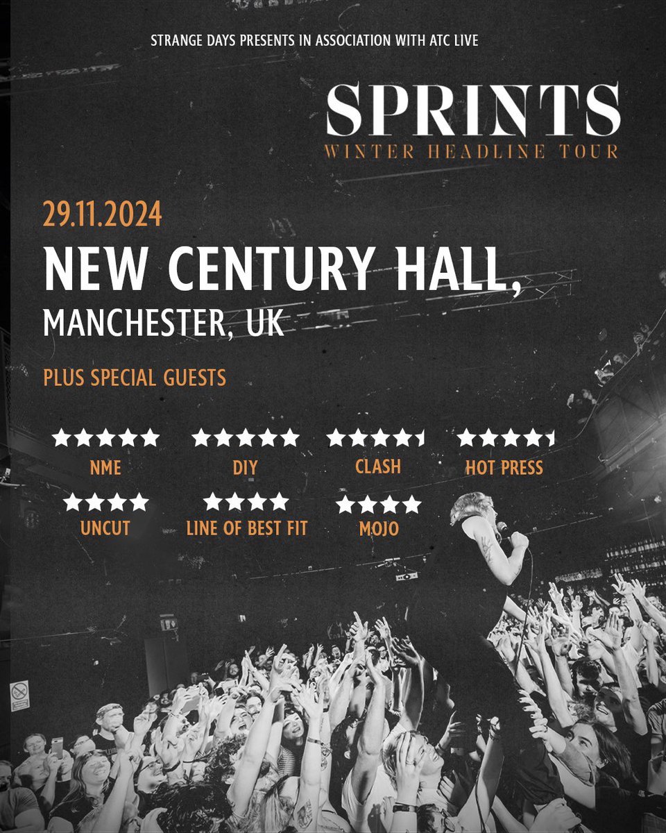 : @SPRINTSmusic biggest Manchester show to date at @NCHMCR this November is close to selling out. Remaining tickets available from @seetickets