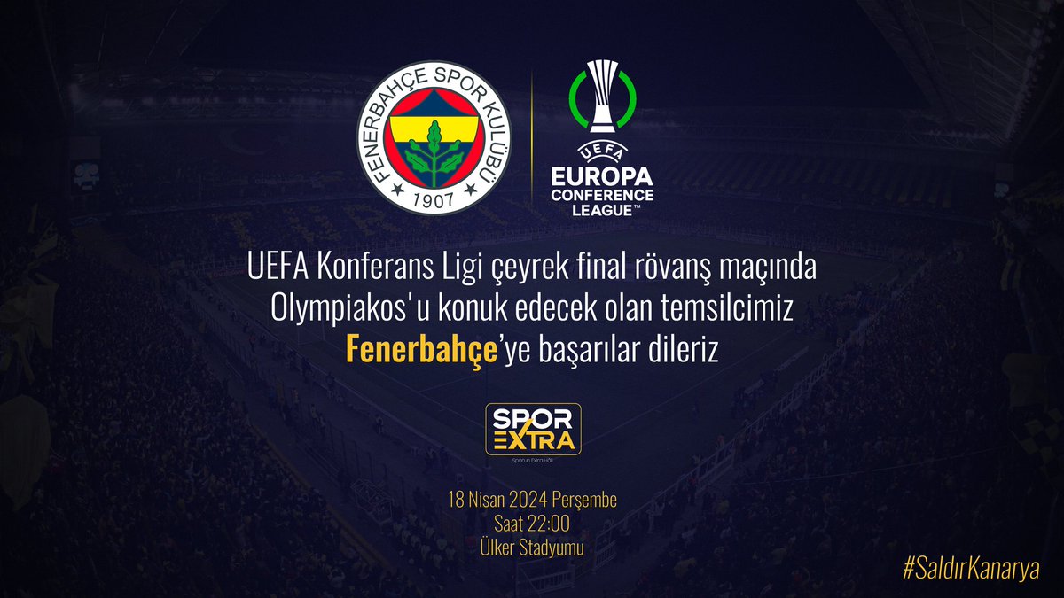 Olympiakos Karşısında Fenerbahçe'ye Başarılar Dileriz❗ #SporExtra #KonferansLigi #UEFA #FIFA #Fenerbahçe #FB #Olympiakos #İstanbul #Ultras #World #Football