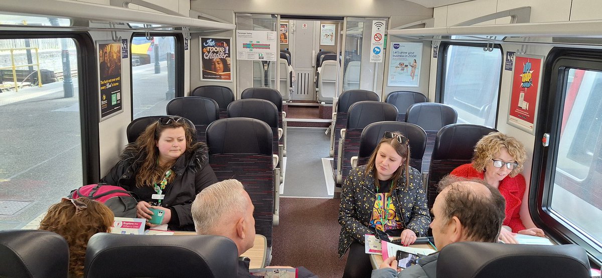 Delighted to welcome members from the @CommunityRail Tourism Network to the @greateranglia @WherryLines today and to show some of the spectacular scenery and wildlife on the route as well as the fantastic work @LowestoftCentr1 have been doing to rejuvenate #Lowestoft station.