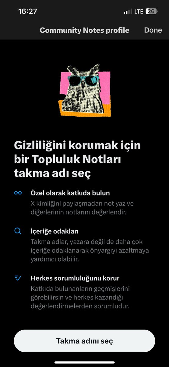 Topluluk Notları açılmış bana. Şimdi yalancı, dolandırıcılar düşünsün.