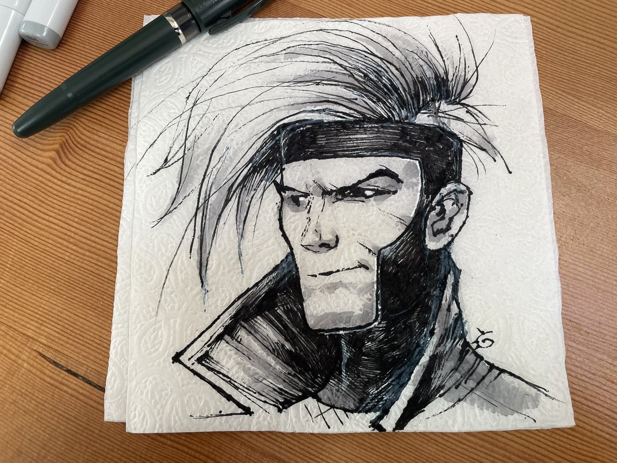 Anyone interested in napkin art commissions, DM me. Real human art on clean napkins, for dirt cheap!