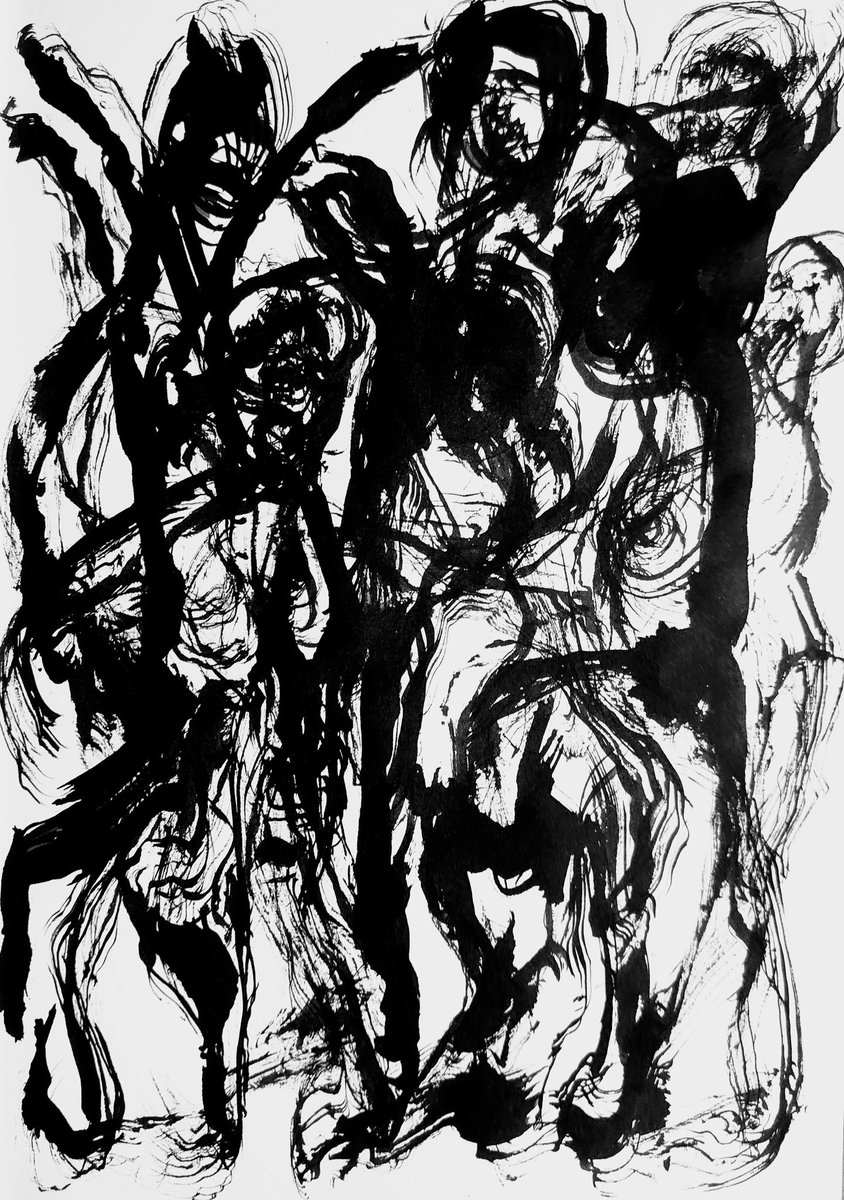 Group Study (Bacchanalia)

Ink on paper - 2024