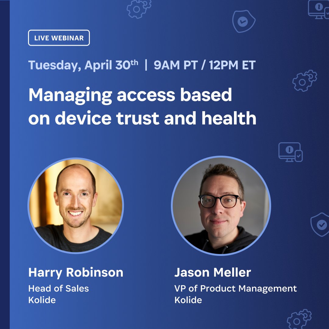 You don't want to miss this webinar! Join us on April 30 to learn about: 💻 Why device trust should be part of your security tech stack. 📱How to implement device trust using 1Password. 💪 How to empower your employees to protect their devices bit.ly/3W4QNdA