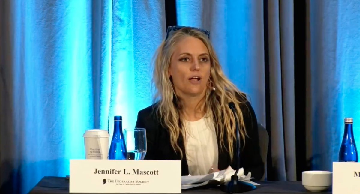 On April 16, @jennmascott discussed executive supervision and control on 'The Constitution and Regulatory Overreach' panel at @FedSoc Twelfth Annual Executive Branch Review Conference. Watch the full panel here. youtube.com/watch?v=EnXqta…