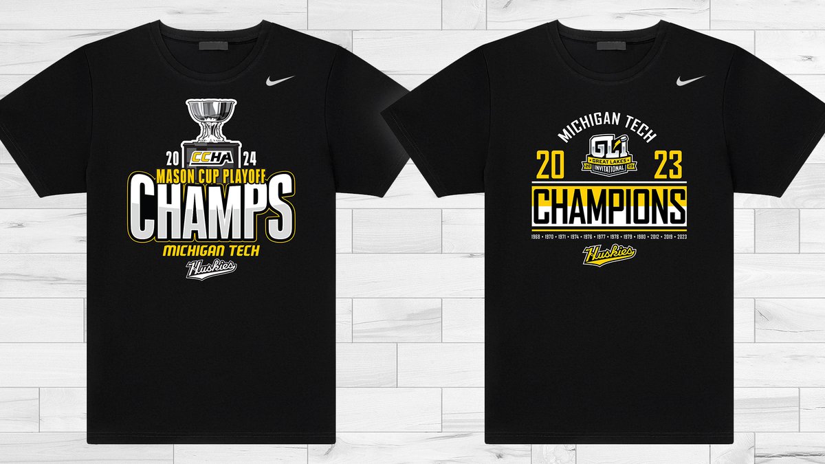 Looking for some CCHA Mason Cup or GLI Championship merch? Our BSN Team Store is open until April 29. #mtuhky #FollowTheHuskies 🔗 bsnteamsports.com/shop/MICTHHOKY