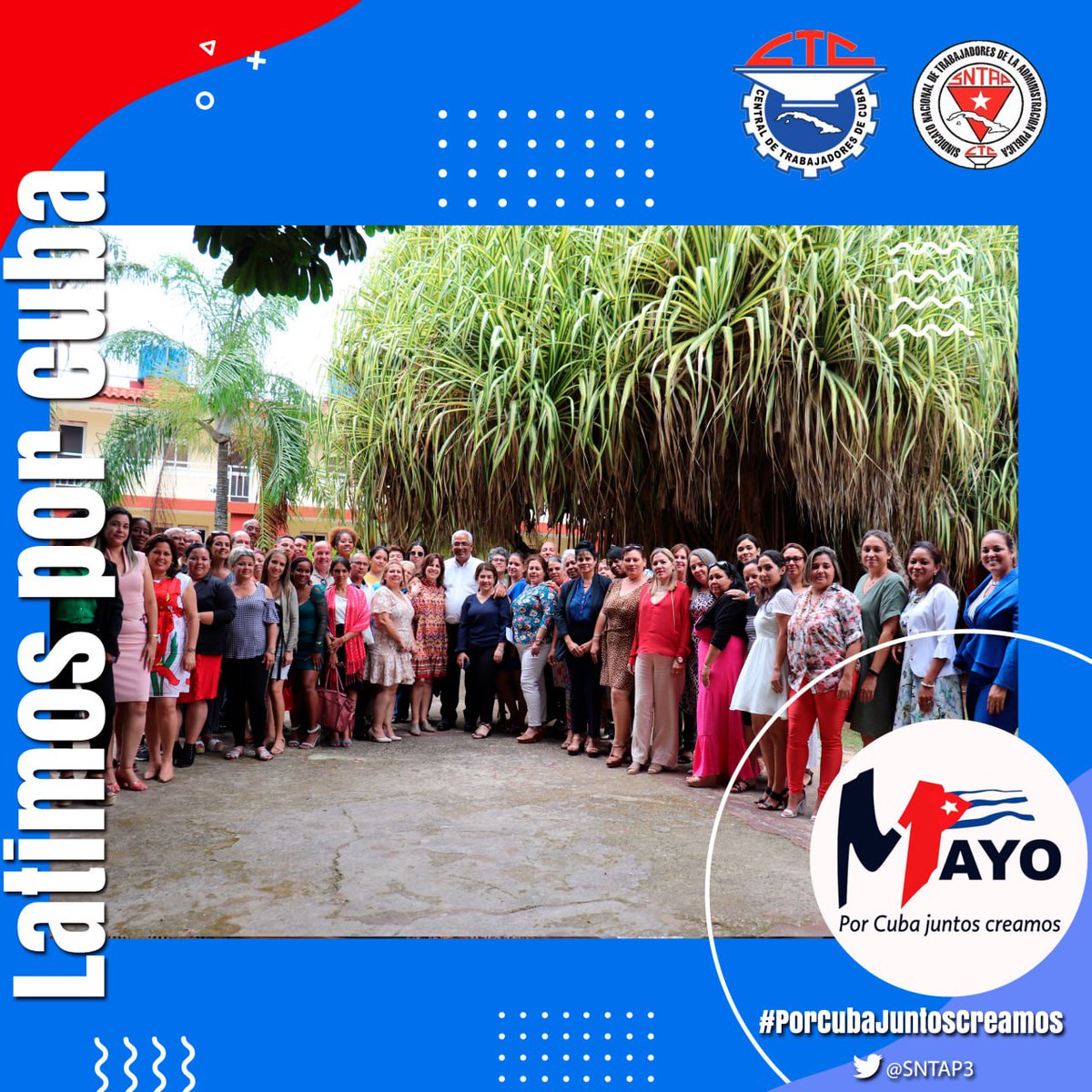 Minjus_Cuba's tweet photo. 👉 Este #1DeMayo los trabajadores del sistema del @Minjus_Cuba reafirmaremos nuestro compromiso con la recuperación económica del país y la prestación de servicios jurídicos al pueblo con calidad.
#PorCubaJuntosCreamos 🇨🇺🇨🇺 https://t.co/VUyMel3n6d