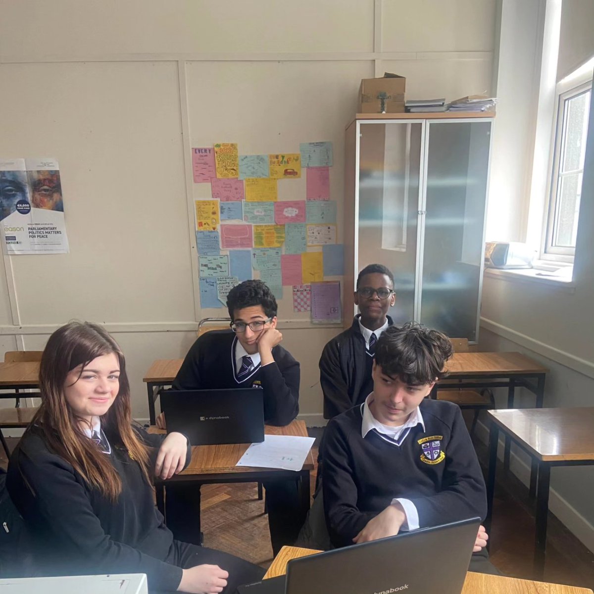 CMMGalway's tweet photo. Great teamwork going on @cmmg as Ms. Danahers 3rd year Business students took part in the Bank of Ireland Money Smarts challenge 2024
#bankofireland #MoneySmartWeek https://t.co/2otla8sz5B