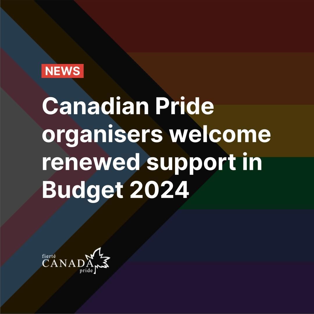 Fierté Canada Pride and Pride Festival organisers welcome the federal government’s commitment in Budget 2024 of $3 million over the next 2 years to support community safety and security needs for Pride festivals. Read our full statement here: buff.ly/3xELqHM