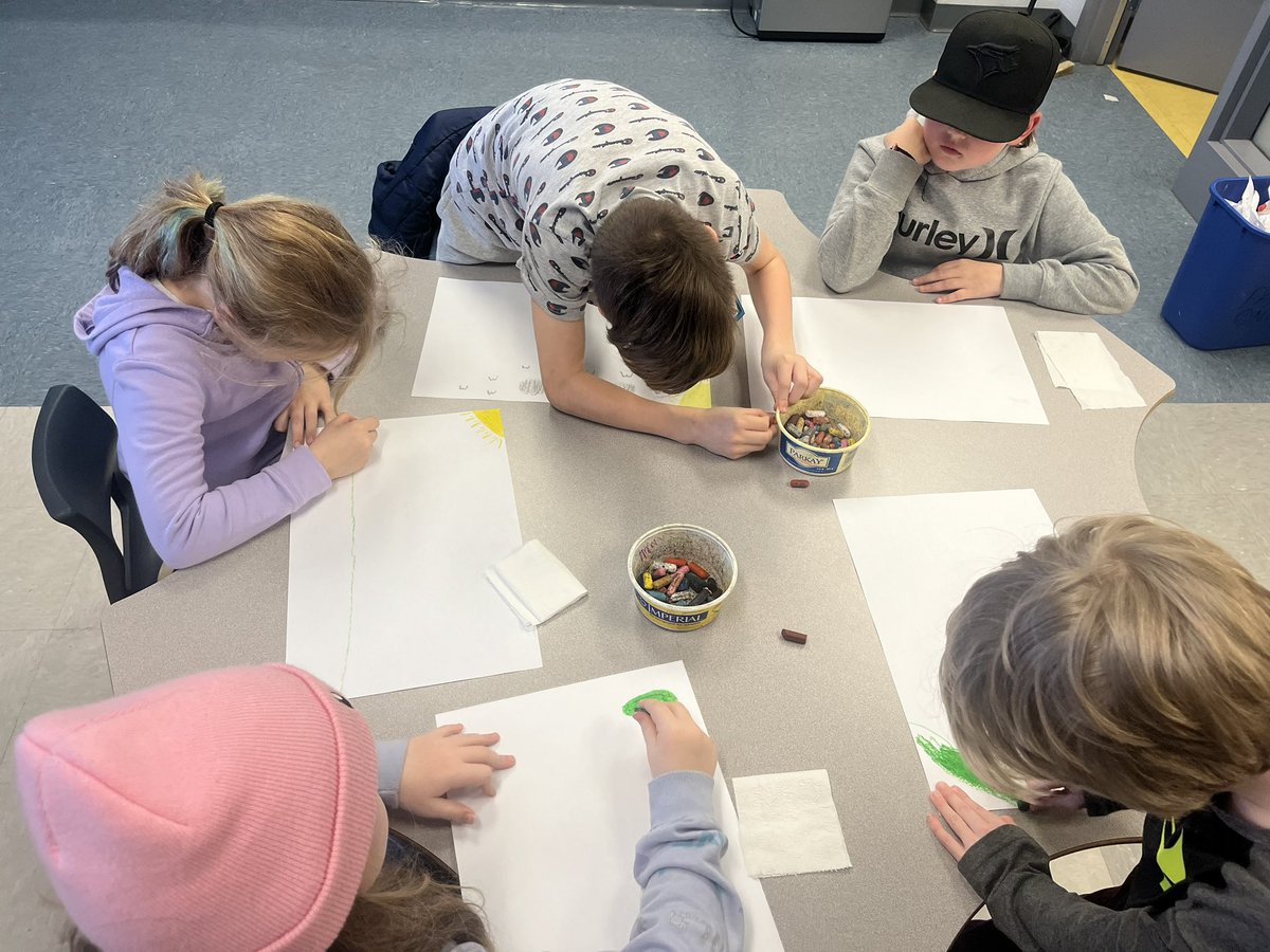 Another great session with Art Smarts. Today we explored pastels and talked about value, texture, tint, shade, primary colours and more!