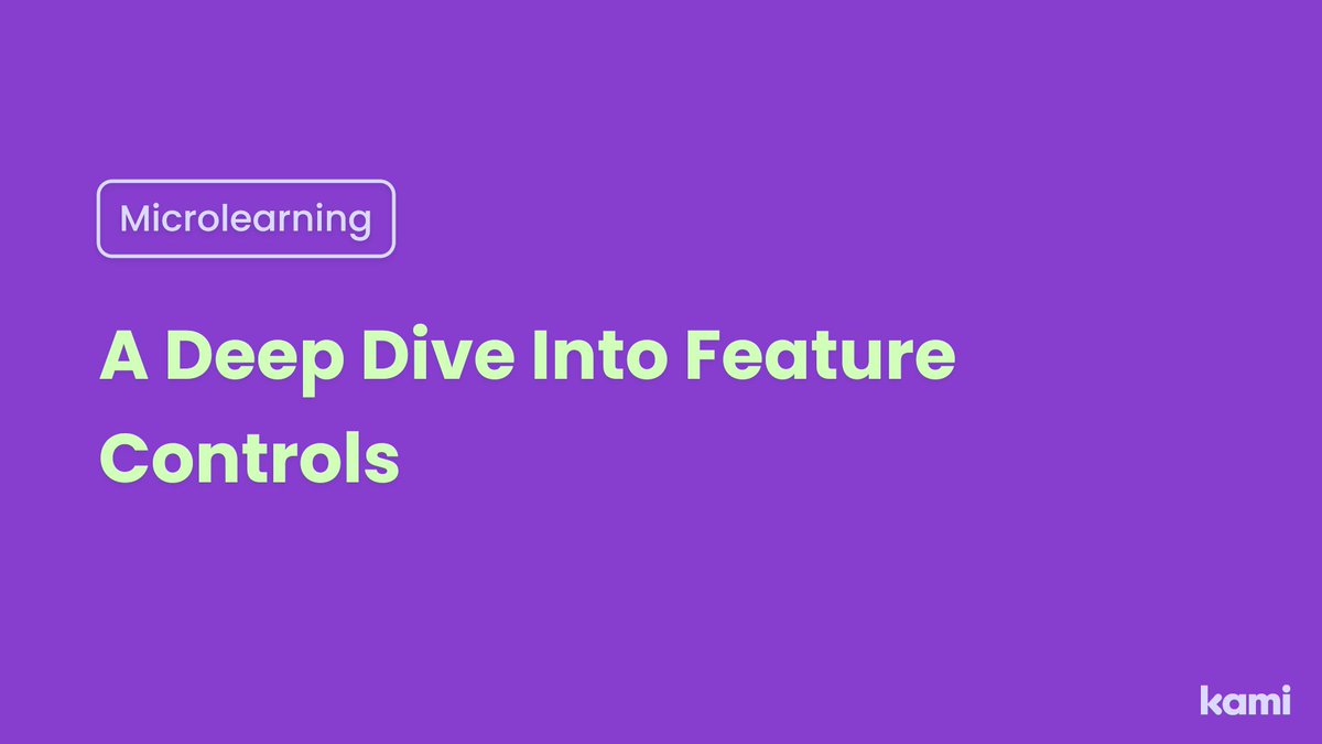 Did you know that Kami has something called Feature Controls? Feature Controls allow teachers to choose which tools/features that students have access to for each assignment. Learn more with this microlearning video - youtu.be/ykJ7J6ilK0E?si…