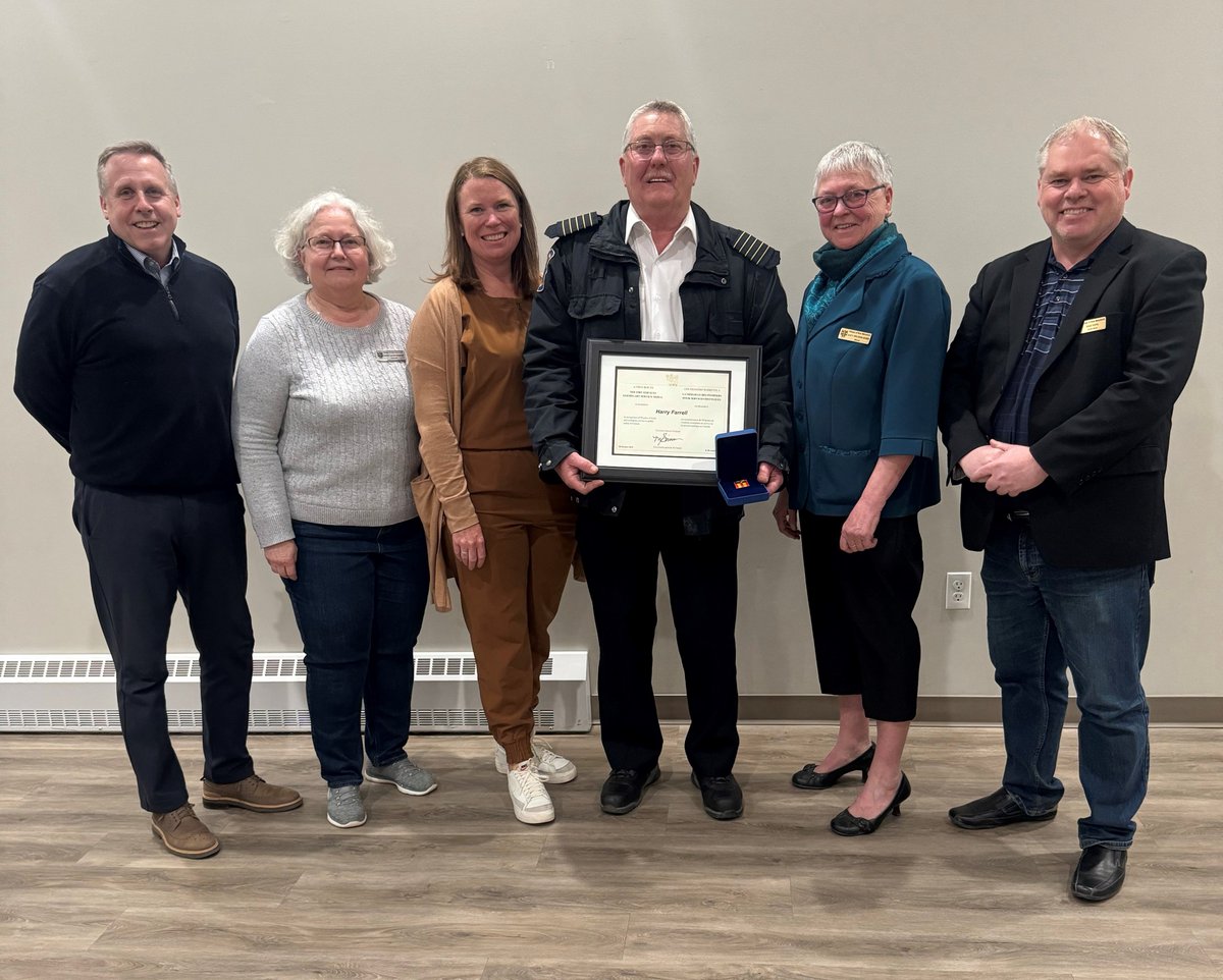 Last night at the Formal Council meeting Fire Chief Harry Farrell was presented with the Fire Service Exemplary Service Medal in recognition of 30 years of loyal and exemplary service to public safety. ALH