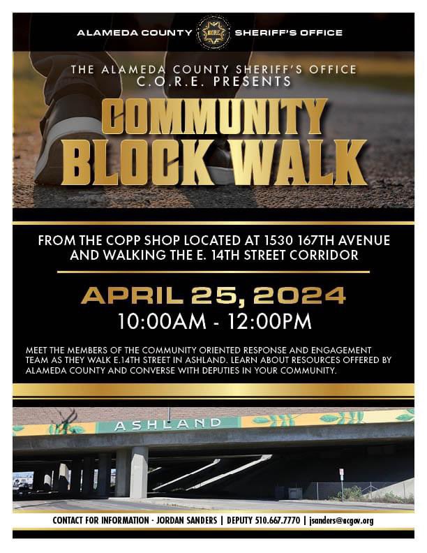 Meet members of our Community Oriented Response and Engagement team as they walk E. 14th St. in Ashland on 4/25/24 from 10am - 2pm.