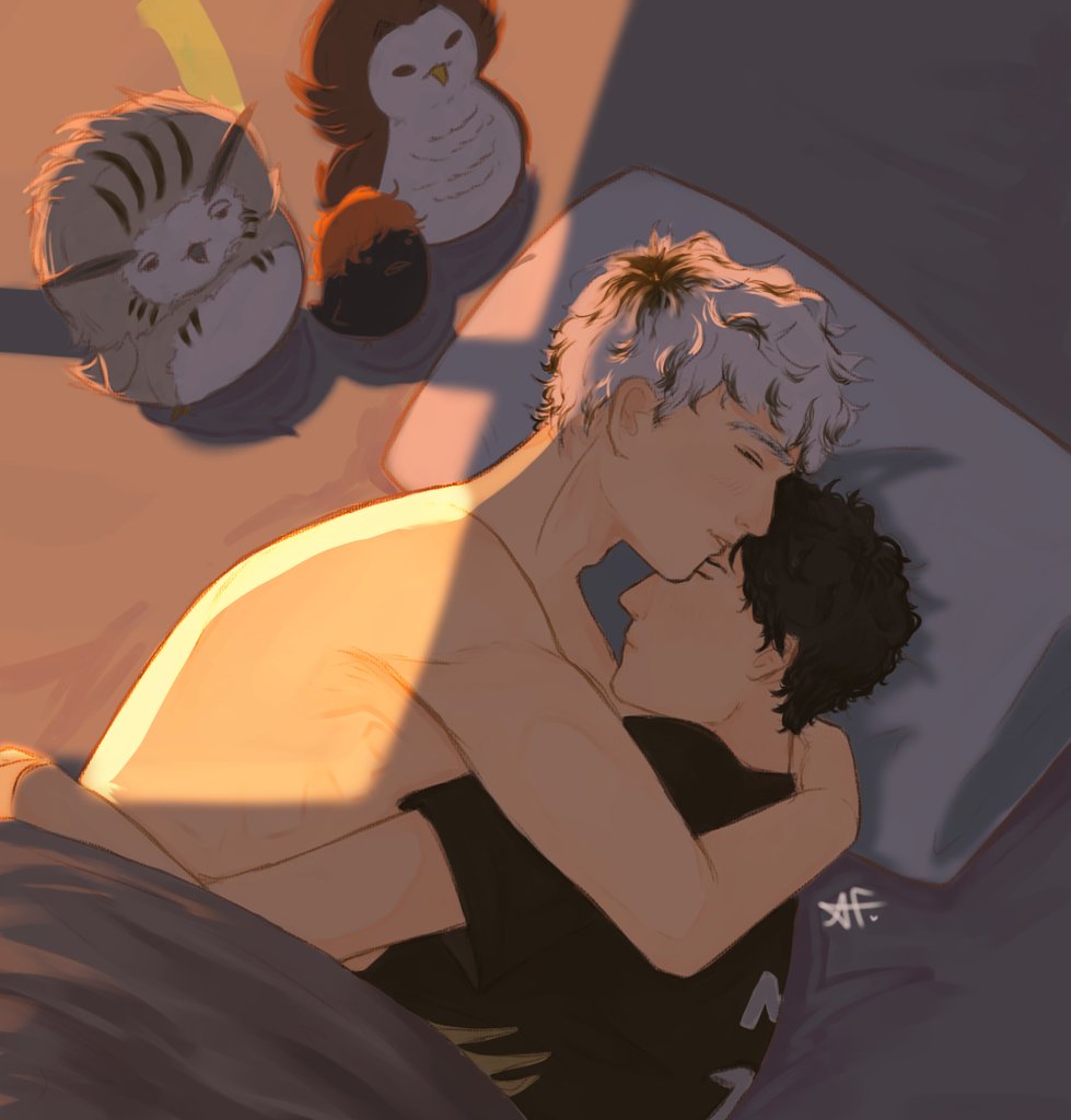 #bokuaka sleeping peacefully bc they deserve it