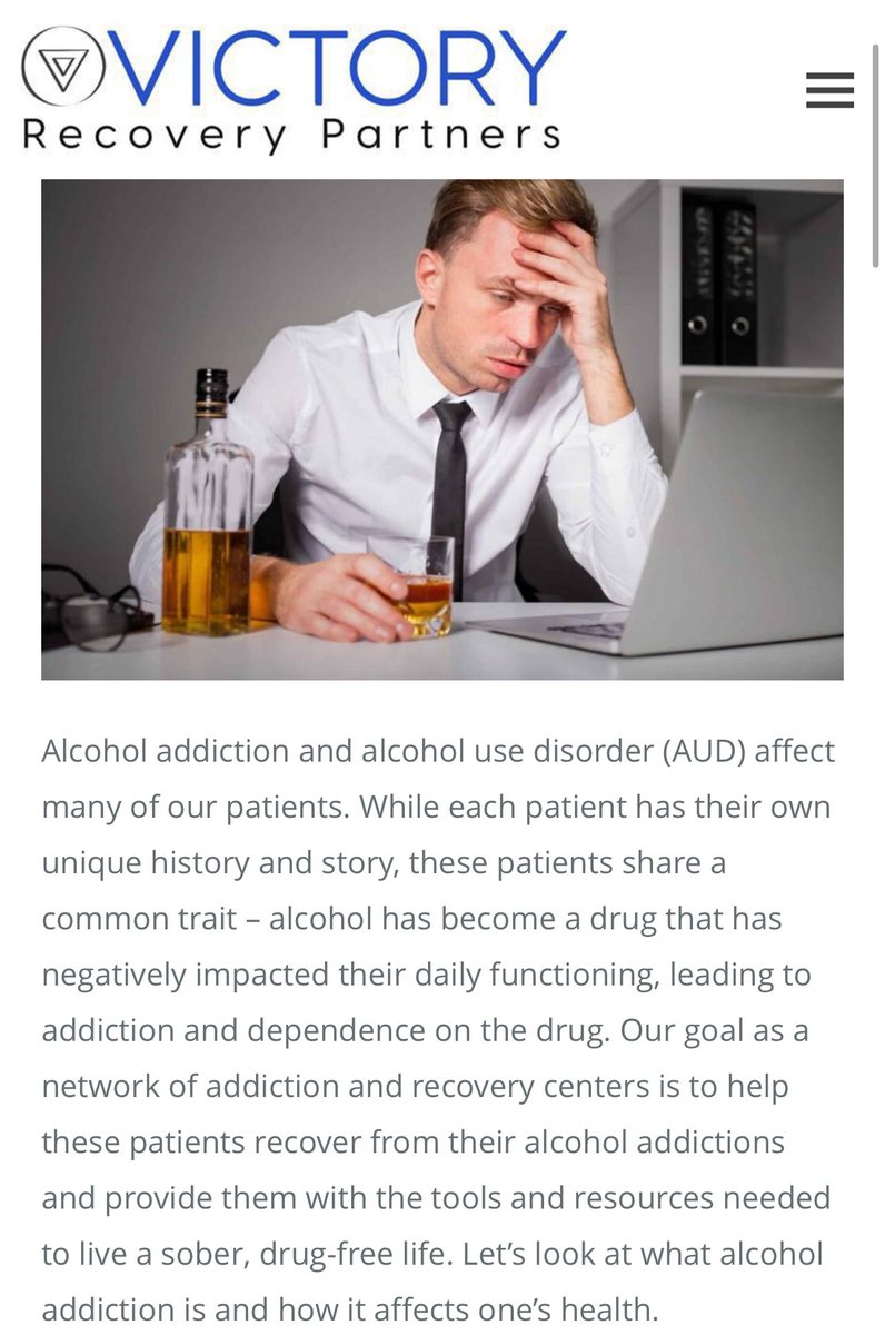 victoryrec's tweet photo. Read the full blog about alcohol addiction on our website, https://t.co/Una2nz3Jl7  #blogger #blog #writer #addictionrecovery #sober https://t.co/1unfUAOOb0
