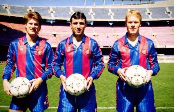 Laudrup, Stoichkov & Koeman. #FCBarcelona