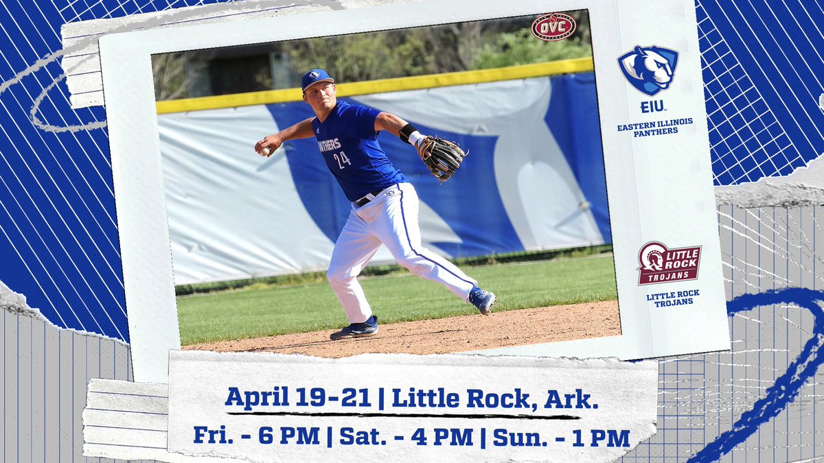The @EIU_Baseball team continues conference play this weekend with a trip to Little Rock. The Panthers have won six of their last seven OVC games. Preview⚾️👀⬇️ eiupanthers.com/news/2024/4/18…