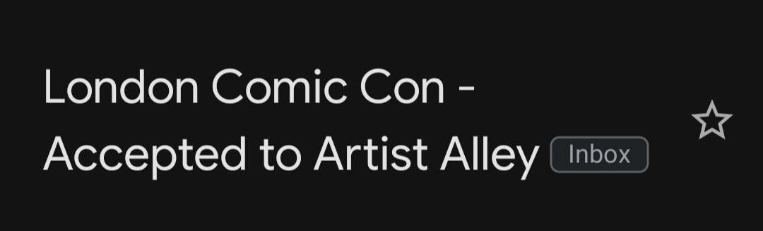 I got accepted!! My first table in an artist alley!! 🥹🥹 I'm so excited! 💗