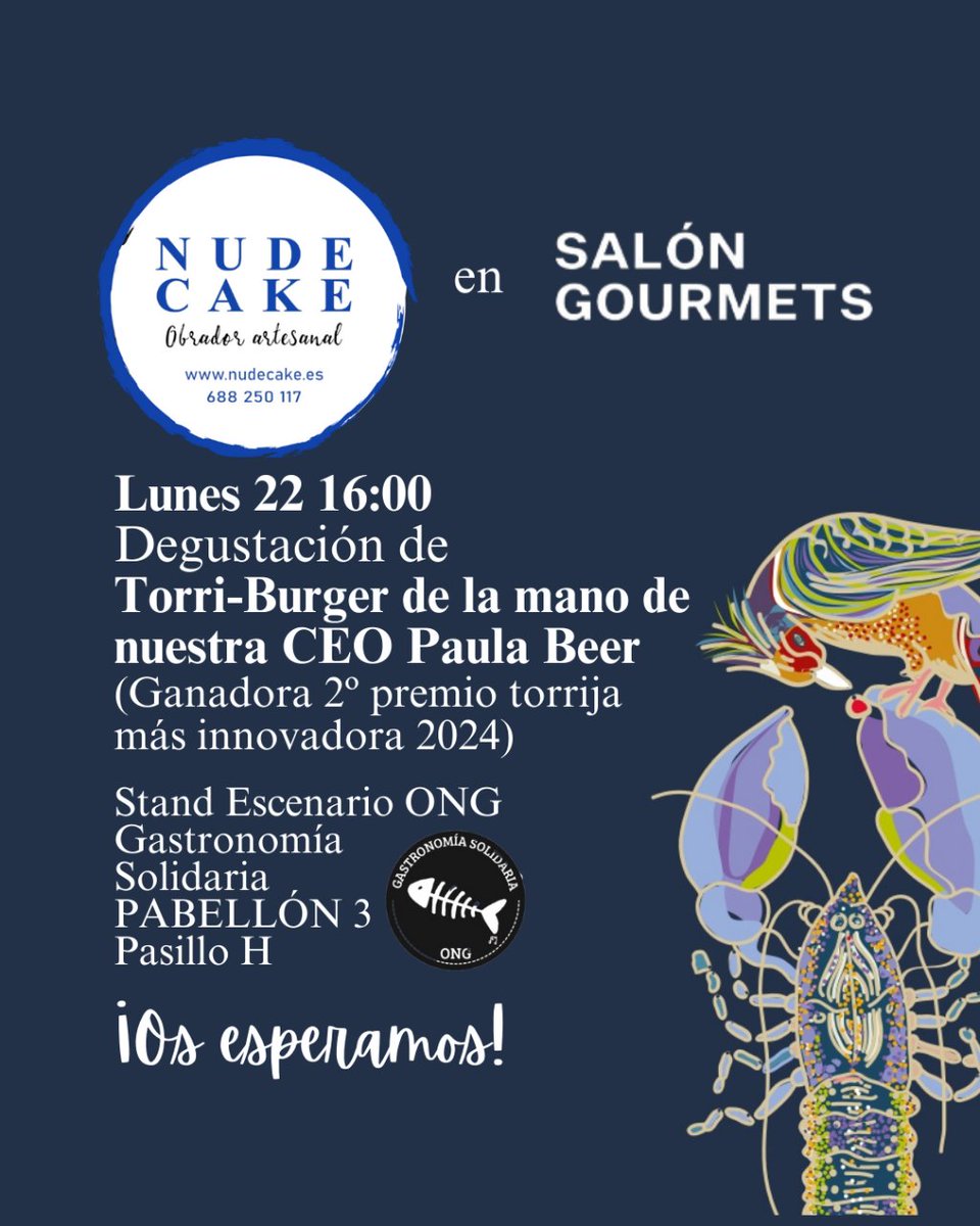 de una mañana de reuniones y pruebas de productos en el primer día de esta feria gastronómica.

Allí os esperamos, ¡a torrijear!

Pabellon 3, Pasillo H, Escenario ONG con Gastronomía Solidaria.

#salongourmets #gourmet #madrid #eventos #madridsur #torriburger