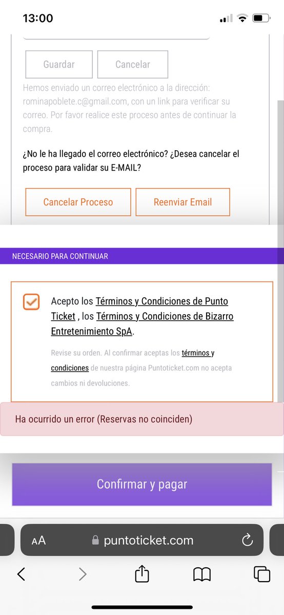 rooopoblete's tweet photo. @puntoticket @bizarrolivecl 

Porfavor alguien que me ayude, era mi única oportunidad y me sale esto 😔😔😔

Ya hice todo y no me deja 

Porfavor ayúdenme https://t.co/jhQFcxvIHm