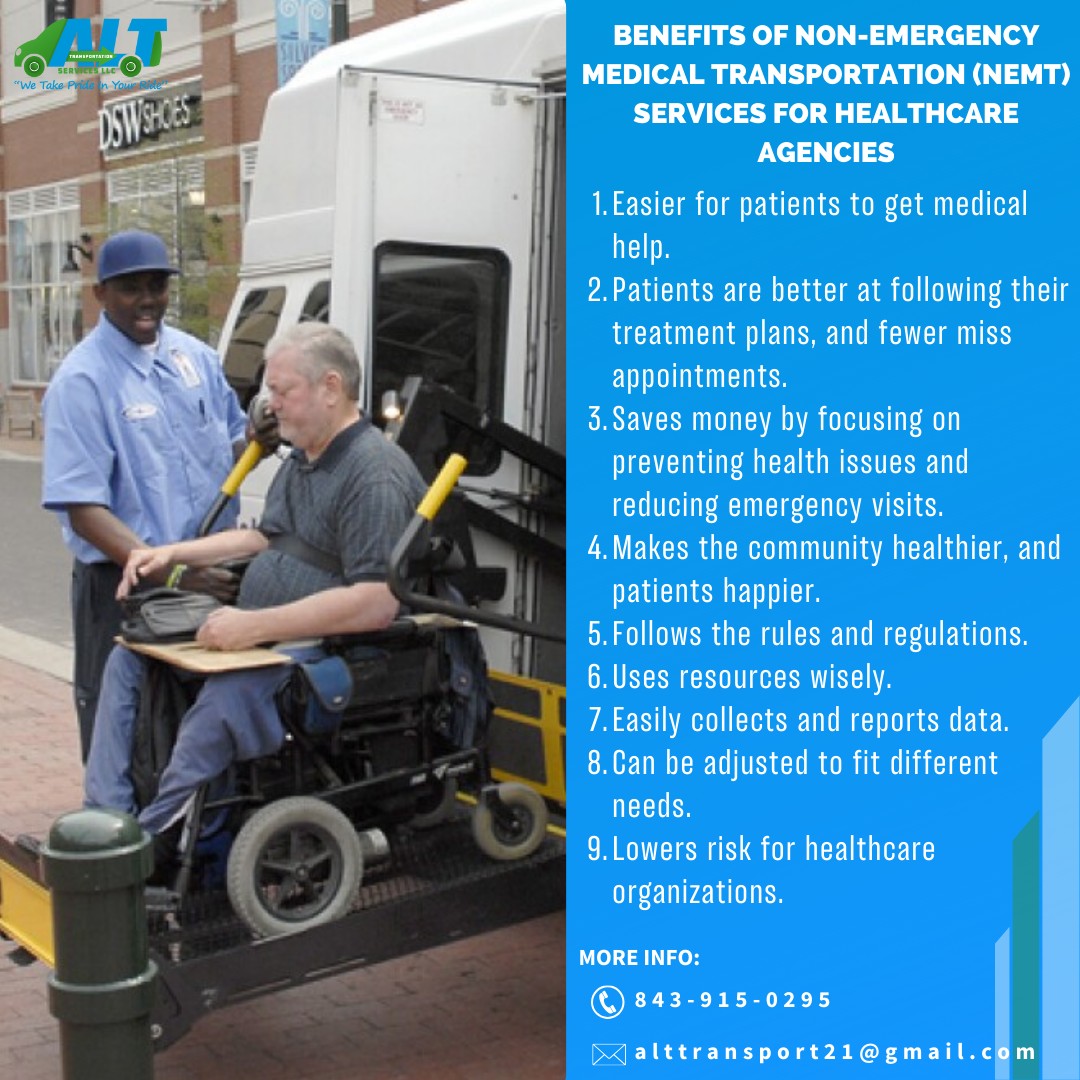 Seeking a dependable non-emergency medical transportation service?

Reach out to us now for detailed information about our offerings.www.alttransllc.com

#nemt #conwaysc #alttransportationservices