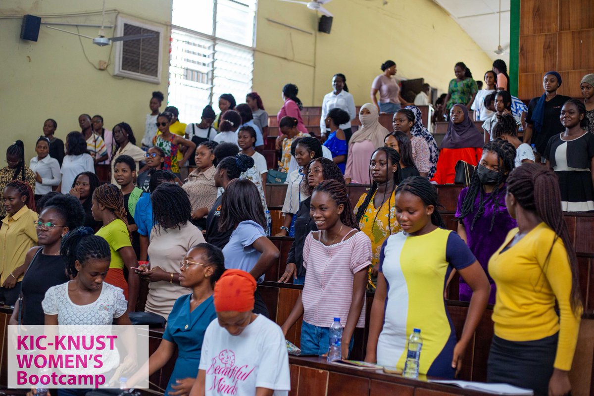 kicyaf_knust's tweet photo. The KIC KNUST women's boot camp was successfully organized on April 4, 2024.
Participants were impacted after hearing the insightful experiences shared by the speakers.
We are grateful to @kicghana for this insightful initiative.
#changingmindset
#womenempowerment https://t.co/osA4S18IZH