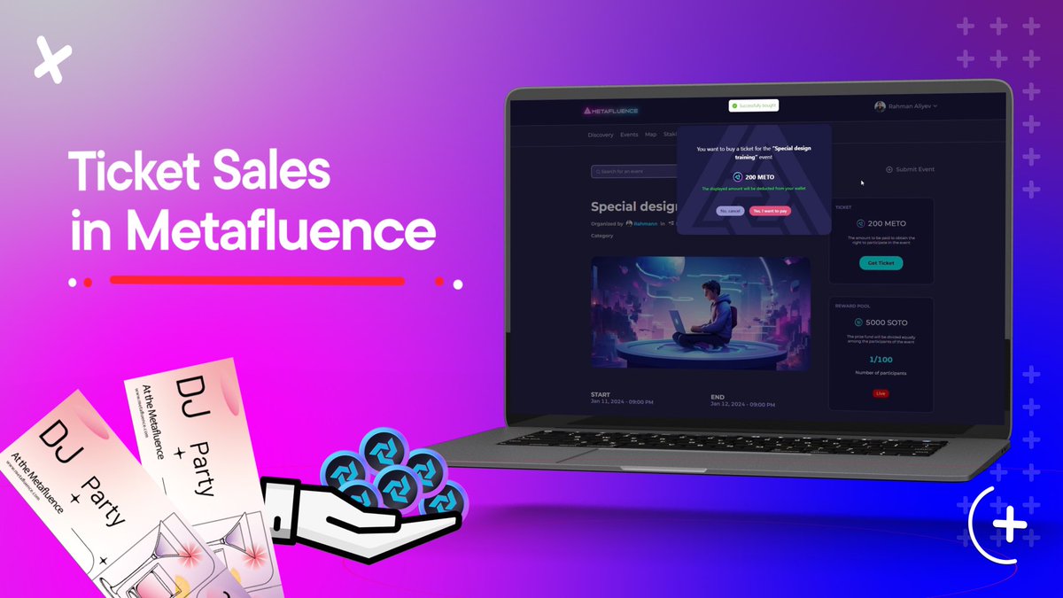 Embrace the dawn of a new era in social interaction with Metafluence! Here's your exclusive opportunity, influencers and community frontrunners: monetize your influence like never before with immersive virtual events. Start selling tickets today and transport your audience into a